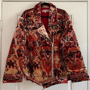 Free People Velvet Bomber Jacket